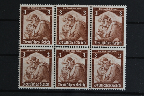Deutsches Reich, MiNr. 565, 6er Block, postfrisch