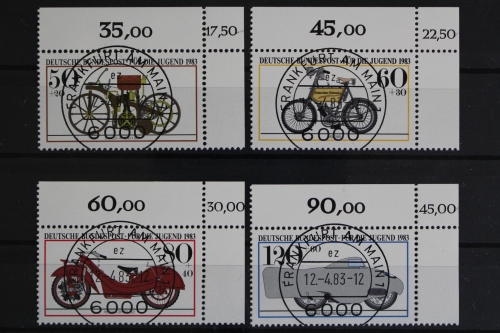 Deutschland (BRD), MiNr. 1168-1171, Ecke re. oben mit KBWZ, EST