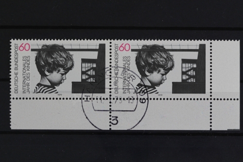 Deutschland (BRD), MiNr. 1000, waag. Paar, Ecke re. unten, EST