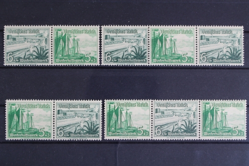 Deutsches Reich, MiNr. W 123 - W 126, 4 Zd's, postfrisch
