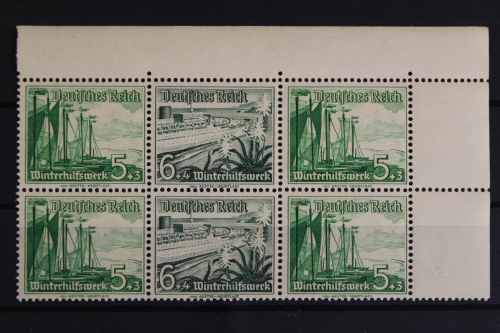 Deutsches Reich, MiNr. W 126, senk. Paar, Ecke re. oben, postfrisch