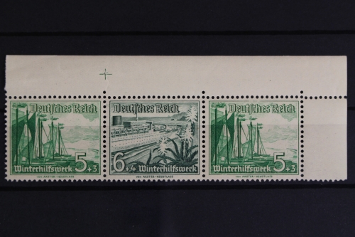 Deutsches Reich, MiNr. W 126, Ecke re. oben, Passerkreuz, postfrisch