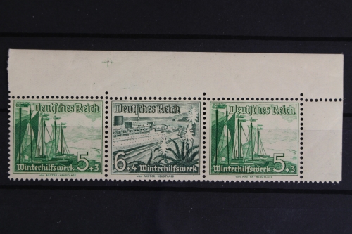 Deutsches Reich, MiNr. W 126, Ecke re. oben, Passerkreuz, postfrisch
