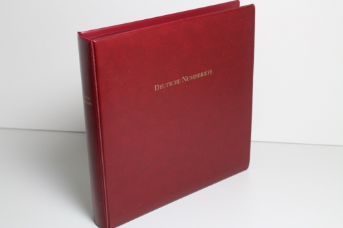 Borek, roter Ringbinder mit Aufdruck "Deutsche Numisbriefe"