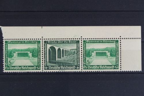 Deutsches Reich, MiNr. W 120, Ecke rechts oben m. Passerkreuz, postfrisch