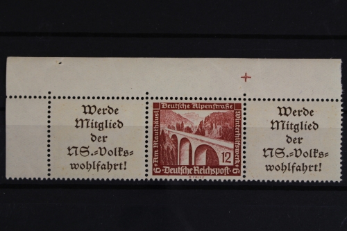 Deutsches Reich, MiNr. W 112, Ecke li. oben m. Passerkreuz, postfrisch