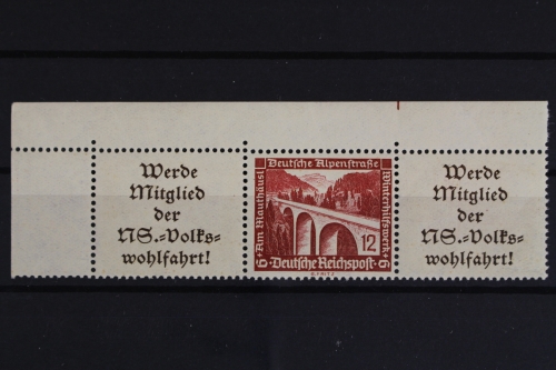 Deutsches Reich, MiNr. W 112, Ecke li. oben, postfrisch