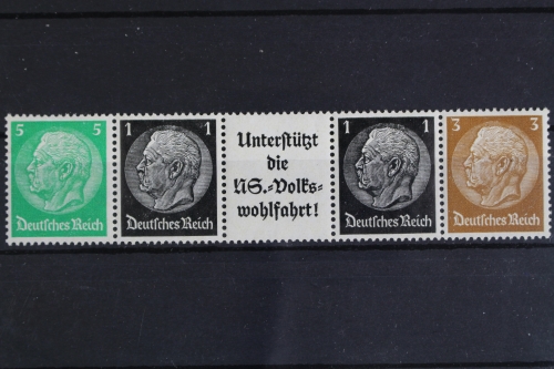 Deutsches Reich, MiNr. 2, Einheitsgeberstreifen, postfrisch