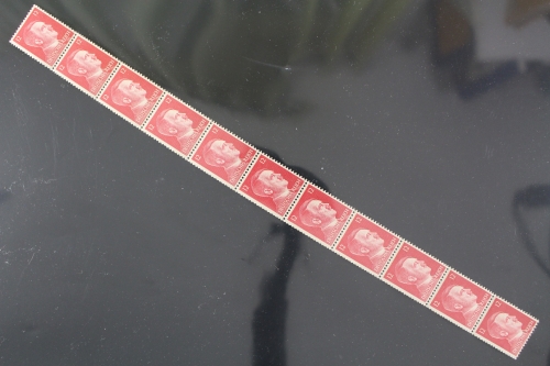 Deutsches Reich, MiNr. 788, Elferstreifen aus Rolle, postfrisch