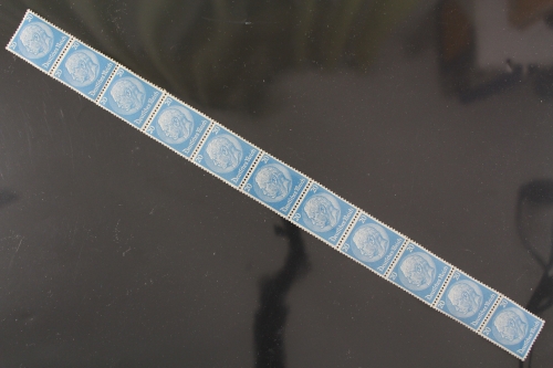 Deutsches Reich, MiNr. 521, Elferstreifen aus Rolle, postfrisch