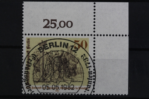 Berlin, MiNr. 667, Ecke re. oben, gestempelt