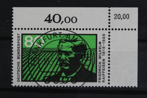 Deutschland (BRD), MiNr. 1358, Ecke re. oben mit KBWZ, gestempelt