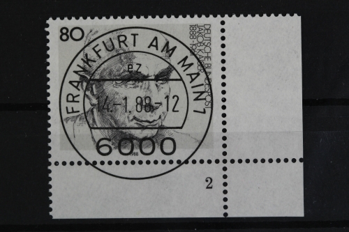 Deutschland (BRD), MiNr. 1350, Ecke re. unten, FN 2, gestempelt