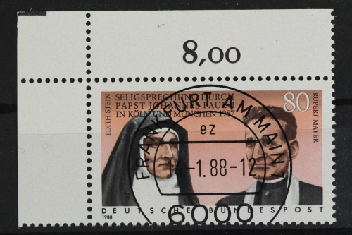 Deutschland (BRD), MiNr. 1352, Ecke li. oben, gestempelt