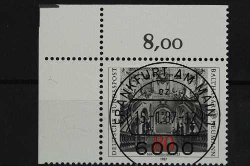Deutschland (BRD), MiNr. 1307, Ecke li. oben, gestempelt