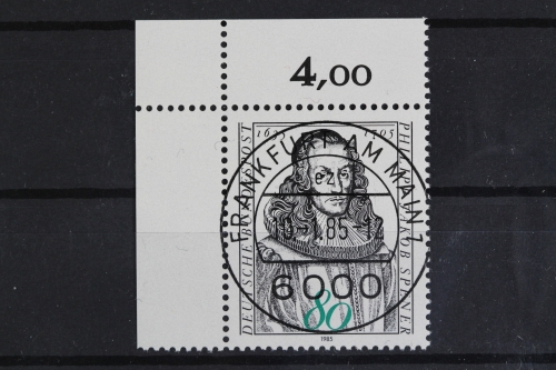 Deutschland (BRD), MiNr. 1235, Ecke li. oben, gestempelt