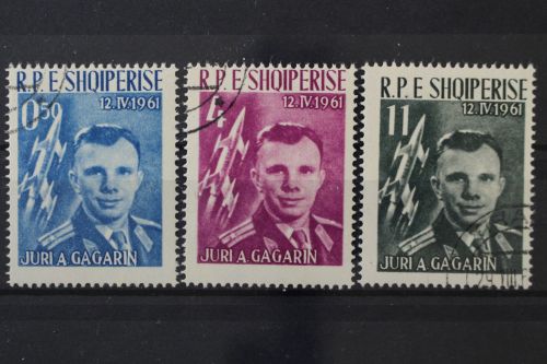 Albanien, MiNr. 642-644, gestempelt