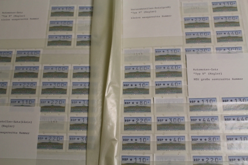 Deutschland (BRD), Automatenmarken MiNr. 2, Spezialsammlung, viele Zählnummern
