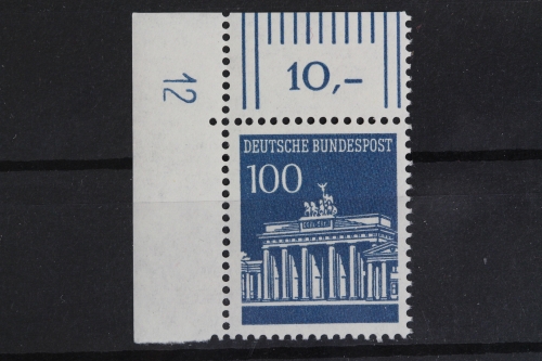 Deutschland (BRD), MiNr. 510, Ecke li. oben, DZ 12, postfrisch