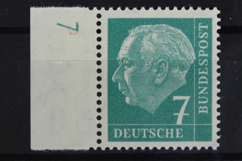 Deutschland (BRD), MiNr. 181 y, li. Rand mit DZ 7, postfrisch