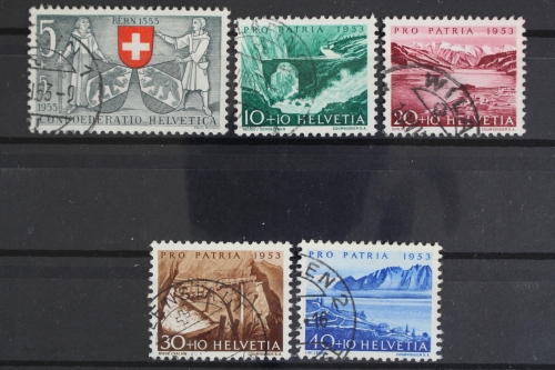 Schweiz, MiNr. 580-584, gestempelt