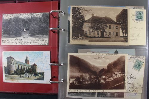 Über 230 deutsche Ansichtskarten bis in die 1920er Jahre