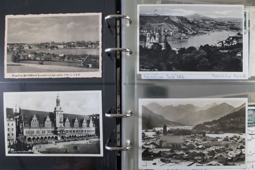 Über 170 deutsche Ansichtskarten aus den 1930er Jahre