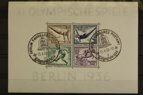 Deutsches Reich, MiNr. Block 5, SST fahrbares Postamt