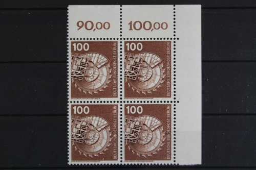 Berlin, MiNr. 502, 4er Block, Ecke re. oben, postfrisch