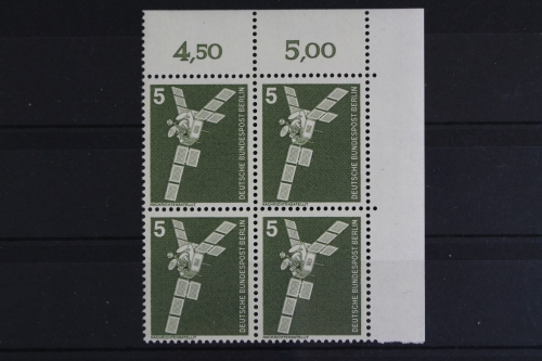 Berlin, MiNr. 494, 4er Block, Ecke re. oben, postfrisch