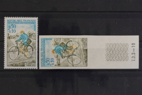 Frankreich, MiNr. 1784 gezähnt + ungezähnt, postfrisch