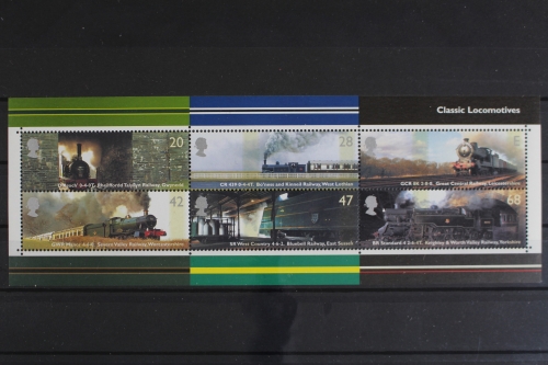 Großbritannien, Eisenbahn, MiNr. Block 18, postfrisch