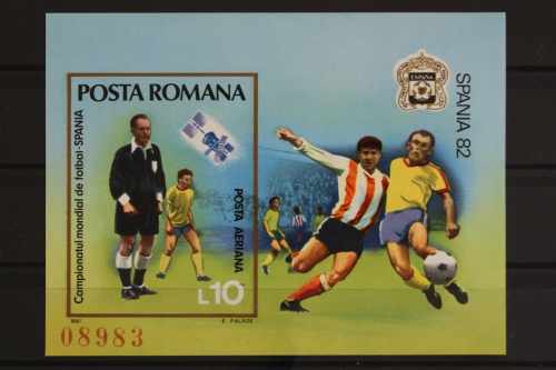 Rumänien, Fußball, MiNr. Block 185, postfrisch
