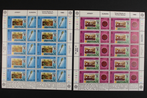 Jersey, MiNr. 299-302, Bogen, postfrisch
