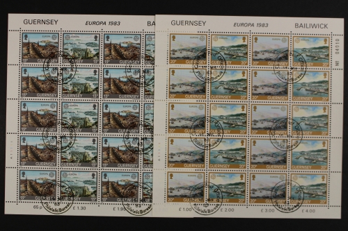 Guernsey, MiNr. 265-268, Bögen, ESST