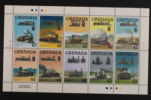 Grenada, Eisenbahn, MiNr. 1931-1940 KB, postfrisch