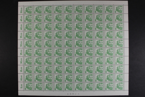 Berlin, MiNr. 615 A, 100er Bogen, postfrisch