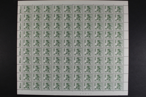 Berlin, MiNr. 540, 100er Bogen, postfrisch
