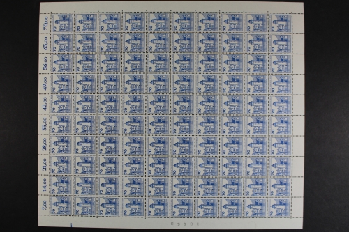 Berlin, MiNr. 538, 100er Bogen, postfrisch