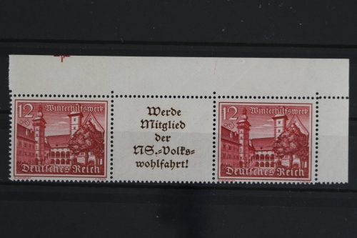 Deutsches Reich, MiNr. W 143, Ecke re. oben, postfrisch