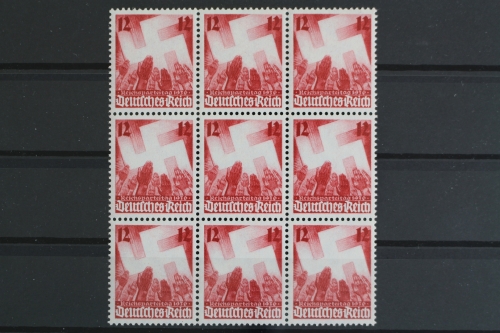 Deutsches Reich, MiNr. 633, 9er Block, postfrisch