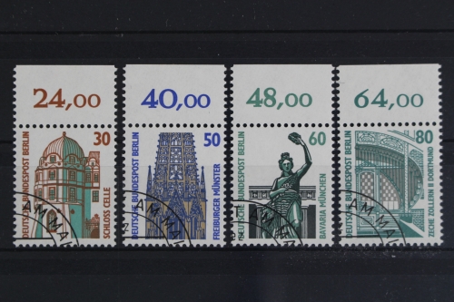 Berlin, MiNr. 793-796 A, Oberrand, gestempelt