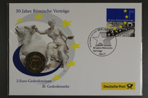 Deutschland (BRD), 2 Euro Römische Verträge 2007 in Numisbrief