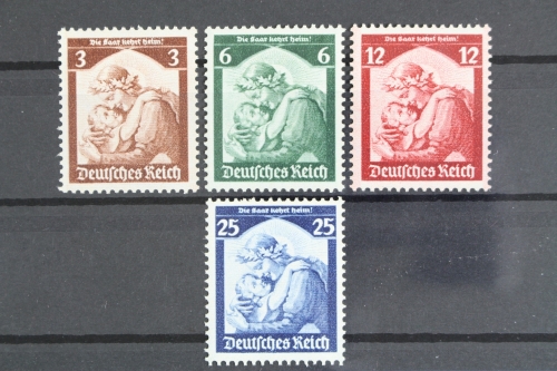 Deutsches Reich, MiNr. 565-568, Falz