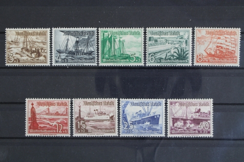 Deutsches Reich, MiNr. 651-659 y, Falz