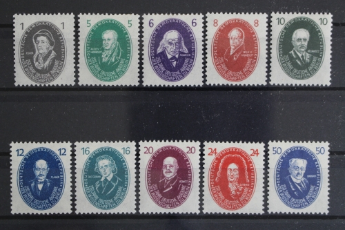 DDR, MiNr. 261-270, Falz