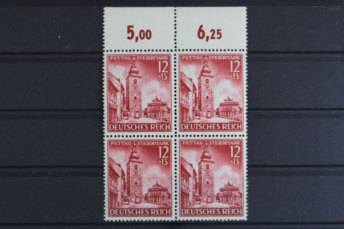 Deutsches Reich, MiNr. 808, 4er Block, Oberrand, postfrisch