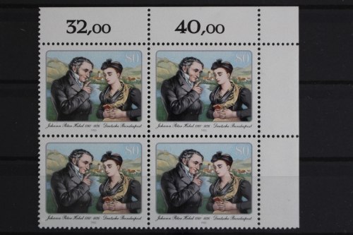 Deutschland (BRD), MiNr. 1246, 4er Block, Ecke re. oben, postfrisch