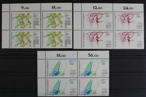 Deutschland (BRD), MiNr. 1206-1208, 4er Block, Ecke li. oben, postfrisch