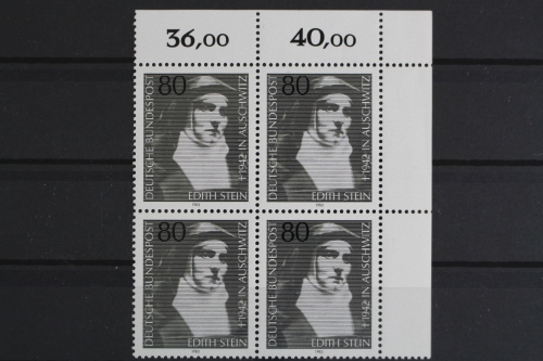 Deutschland (BRD), MiNr. 1162, 4er Block, Ecke re. oben, postfrisch